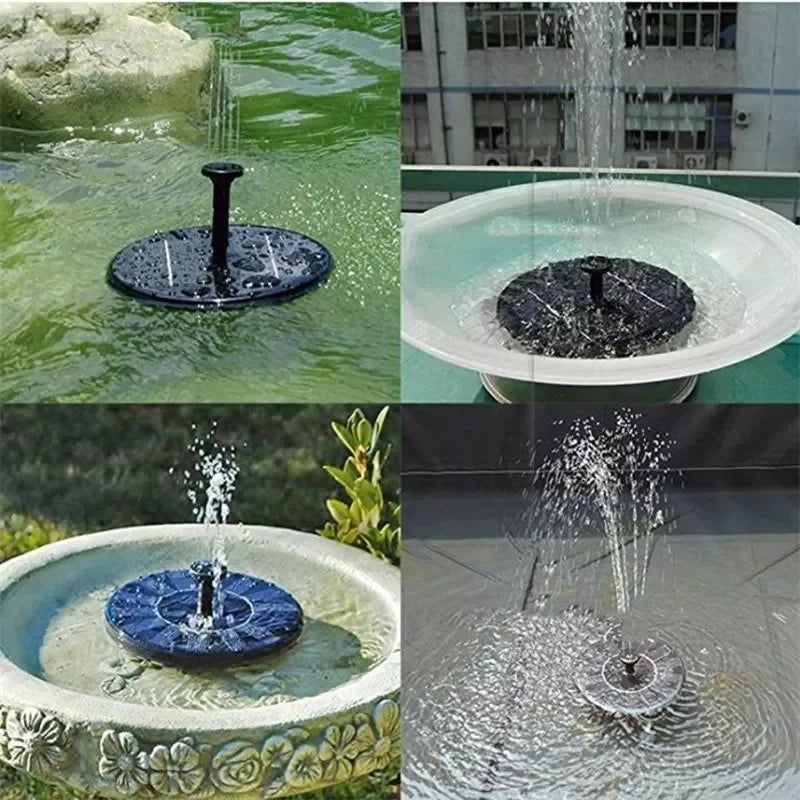 Solar Powered  Floating Water Fountain